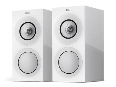 KEF Three-way Stand Mount Bookshelf Speakers In White Gloss - R3W