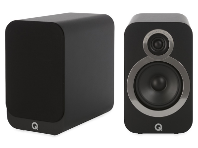 Q Acoustics 3020i Bookshelf Speakers in Carbon Black - QA3526 CB